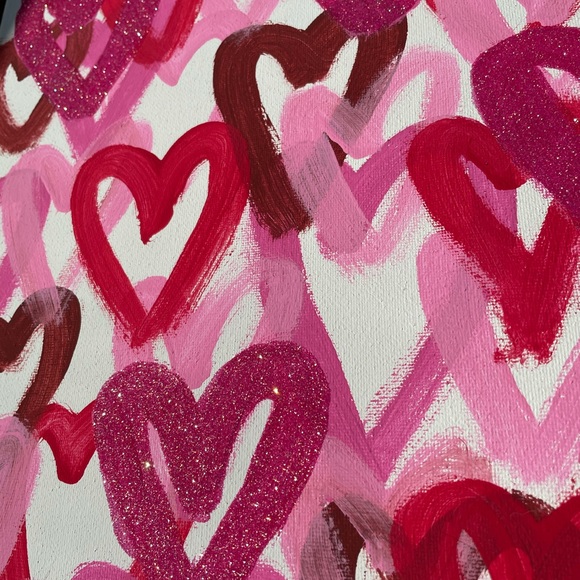 Preppy heart painting - Picture 2 of 2